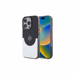 Mercedes Double Layer Case with MagSafe for iPhone 16 Pro 6.3" Black/Silver - MEHMP16L23HBIGK