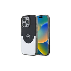 Mercedes Double Layer Case with MagSafe for iPhone 16 Pro 6.3" Black/Silver - MEHMP16L23HBIGK
