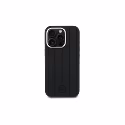 Mercedes Benz Silicone Vertical Tonal Stripes Case with MagSafe for iPhone 16 Pro Max 6.9" Black - MEHMP16X23SUVSK