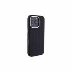 Mercedes Benz Silicone Vertical Tonal Stripes Case with MagSafe for iPhone 16 Pro Max 6.9" Black - MEHMP16X23SUVSK