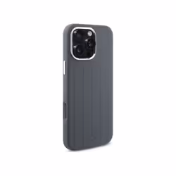 Mercedes Benz Silicone Vertical Tonal Stripes Case with MagSafe for iPhone 16 Pro Max 6.9" Grey - MEHMP16X23SUVSA