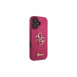 Guess Fixed Glitter Big 4G Case for iPhone 16 6.1" Purple - GUHCP16SHG4SGU