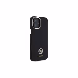 Guess 4G Logo Strass Silicone Case for iPhone 16 6.1" Black - GUHCP16SM4DGPK