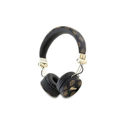 Guess 4G Peony Script Round Shape ENC Bluetooth On Ear Headphones Black - GUBH70EPOSMK