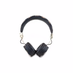 Guess 4G Peony Script Round Shape ENC Bluetooth On Ear Headphones Black - GUBH70EPOSMK