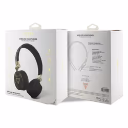 Guess 4G Triangle Round Shape ENC Bluetooth On Ear Headphones Black - GUBH70E4PTMK