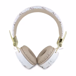 Guess 4G Triangle Round Shape ENC Bluetooth On Ear Headphones White - GUBH70E4PTMH