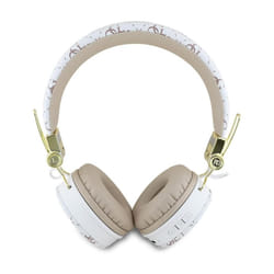 Guess 4G Triangle Round Shape ENC Bluetooth On Ear Headphones White - GUBH70E4PTMH