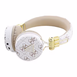 Guess 4G Triangle Round Shape ENC Bluetooth On Ear Headphones White - GUBH70E4PTMH