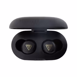 Guess PU Grained ENC TWS Wireless Earphones Black - GUTWSPGTSPSK
