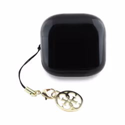 Guess Glossy Effect Printed Classic Logo & Charm TWS Earphones Black - GUTWSXMCCLK