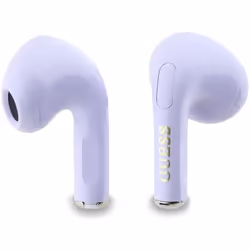 Guess Glossy Effect Printed Classic Logo & Charm TWS Earphones Purple - GUTWSXMCCLU - Additional view 4