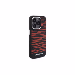 Mercedes Benz AMG Silicone Graphics Case with MagSafe for iPhone 16 Pro 6.3" Black & Red - AMHMP16L24SSRRK