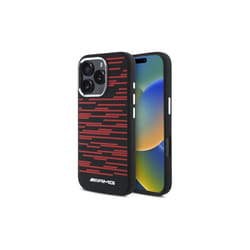 Mercedes Benz AMG Silicone Graphics Case with MagSafe for iPhone 16 Pro Max 6.9" Black - AMHMP16X24SSRRK