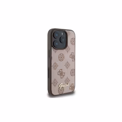 Guess Peony Script Logo Case with MagSafe for iPhone 16 Pro Max 6.9" Brown