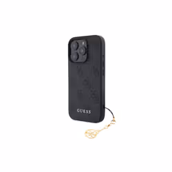 Guess 4G Charms Collection Hybrid Case for iPhone 16 Pro Max 6.9" Black - GUHCP16XGF4GCK
