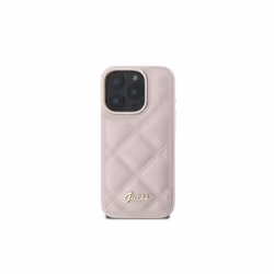 Guess Quilted Metal Logo Case for iPhone 16 Pro Max 6.9" Pink