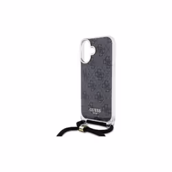 Guess Crossbody Cord 4G Print Case for iPhone 16 6.1" Black - GUHCP16SHC4SEK - Additional view 4