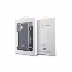 Guess Crossbody Cord 4G Print Case for iPhone 16 6.1" Black - GUHCP16SHC4SEK - Additional view 6