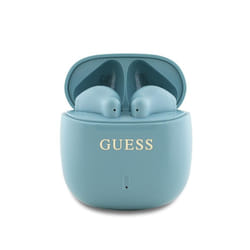 Guess Printed Classic Logo TWS Wireless Earphones Turquoise - GUTWSJ14ESGQ