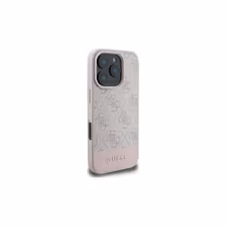 Guess 4G Bottom Stripe Case for iPhone 16 Pro Max 6.9" Pink - GUHCP16XG4GLPI