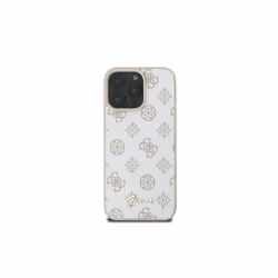 Guess Peony Script Logo Case with MagSafe for iPhone 16 Pro Max 6.9" White