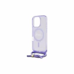 Guess Crossbody Cord Script Case with MagSafe for iPhone 16 Pro 6.3" Purple - GUHMP16LHCTSGNSU