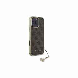 Guess 4G Charms Collection Case for iPhone 16 Pro 6.3" Brown - GUHCP16LGF4GBR
