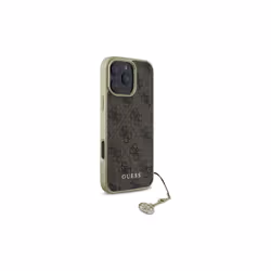 Guess 4G Charms Collection Case for iPhone 16 Pro Max 6.9" Brown - GUHCP16XGF4GBR