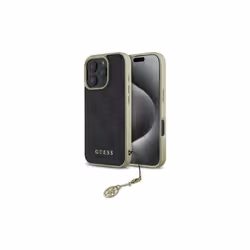 Guess 4G Charms Collection Case for iPhone 16 Pro 6.3" Black - GUHCP16LGF4GGR