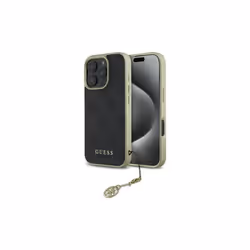 Guess 4G Charms Collection case for iPhone 16 Pro Max 6.9" Black - GUHCP16XGF4GGR