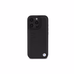 BMW Leather Hot Stamp Case for iPhone 16 Pro Max 6.9" Black