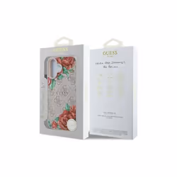 Guess 4G Flower Printed Hardcase with MagSafe for iPhone 16 6.1" Pink - GUHMP16SP4ROPEMCP - Additional view 7