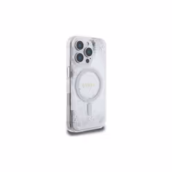 Guess Resin Gradient Glitter Hardcase with MagSafe for iPhone 16 Pro 6.3" Silver - GUHMP16LRGRGES