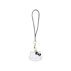 Hello Kitty Phone Strap Kitty Cute Head Charm Black - HKCPMKHK