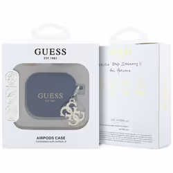 Guess 4G Silicone Charm Case for AirPods 4 Black - GUA4LECG4K