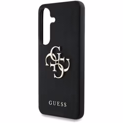 Guess Grained Big 4G Logo Small Classic Logo Case for Samsung Galaxy S25 6.2" Black - GUHCS25SPGT4MBK