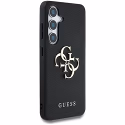 Guess Grained Big 4G Logo Small Classic Logo Case for Samsung Galaxy S25 6.2" Black - GUHCS25SPGT4MBK