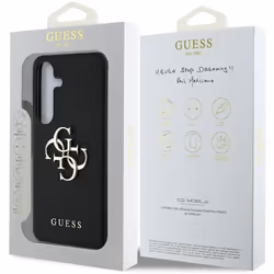 Guess Grained Big 4G Logo Small Classic Logo Case for Samsung Galaxy S25 6.2" Black - GUHCS25SPGT4MBK - Additional view 7