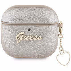 Guess Metallic Script Charm Case for AirPods 4 Gold - GUA4PGMCSD