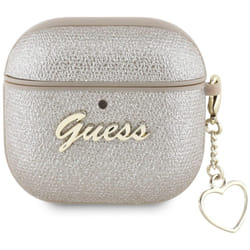 Guess Metallic Script Charm Case for AirPods 4 Gold - GUA4PGMCSD