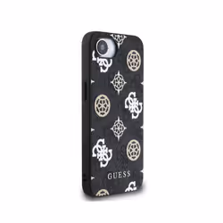 Guess PU 4G Peony Case with MagSafe for iPhone 16e Black - GUHMPSE4P4PWPK