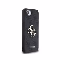 Guess PU 4G Metal Big Logo Case for iPhone 16e 6.1" Grey - GUHCPSE44GMGGR