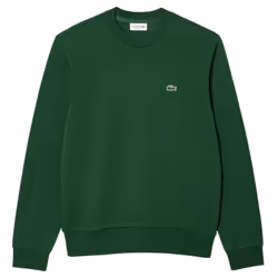 Lacoste Mens Fleece Sweatshirt Knitted Jumper - Green, S