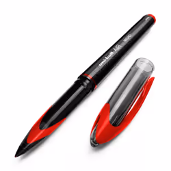 Uni-Ball AIR Micro - 0.5mm Fine Rollerball - Pack of 3 - Black  Blue