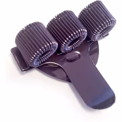 Triple Metal Pen Holder with Pocket Clip - Ideal For Doctors/Nurses/Pilots - [PACK OF 2] - GOLD & PURPLE