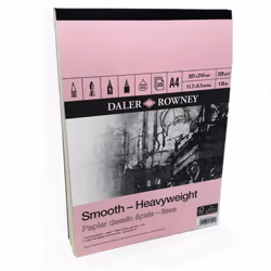 Daler Rowney Ã¢â¬â Smooth Heavyweight Sketchbook Ã¢â¬â 220gsm Ã¢â¬â 25 Pages Ã¢â¬â A4 Portrait Ã¢â¬â Made in E ...
