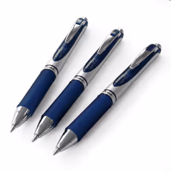 Pentel EnerGel XM BL77 - Retractable Liquid Gel Ink Pen - 0.7mm - 54% Recycled - Navy - Pack of 3