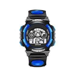 Kids Digital Watch Luminous Alarm Watch for Boys Girls - style1blue