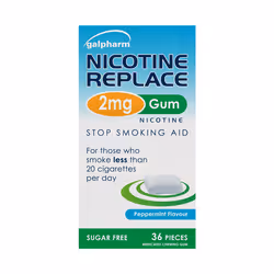 Galpharm Nicotine Replace 2mg Gum Peppermint 36 Pieces 6x Boxes = (216 Pieces)